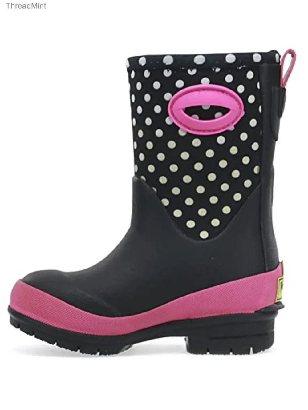 Waterproof Neoprene Snow Boots with Fleece Lining, Pull-On Handles